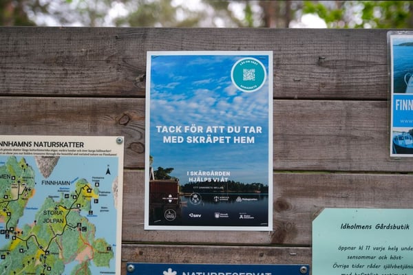 Stor satsning ska få fler skärgårdsbesökare att panta mer och ta med skräpet hem