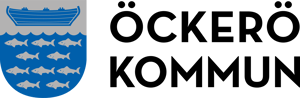 Öckerö-liggande logotyp blågrå