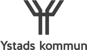 Ystad komun logo BW