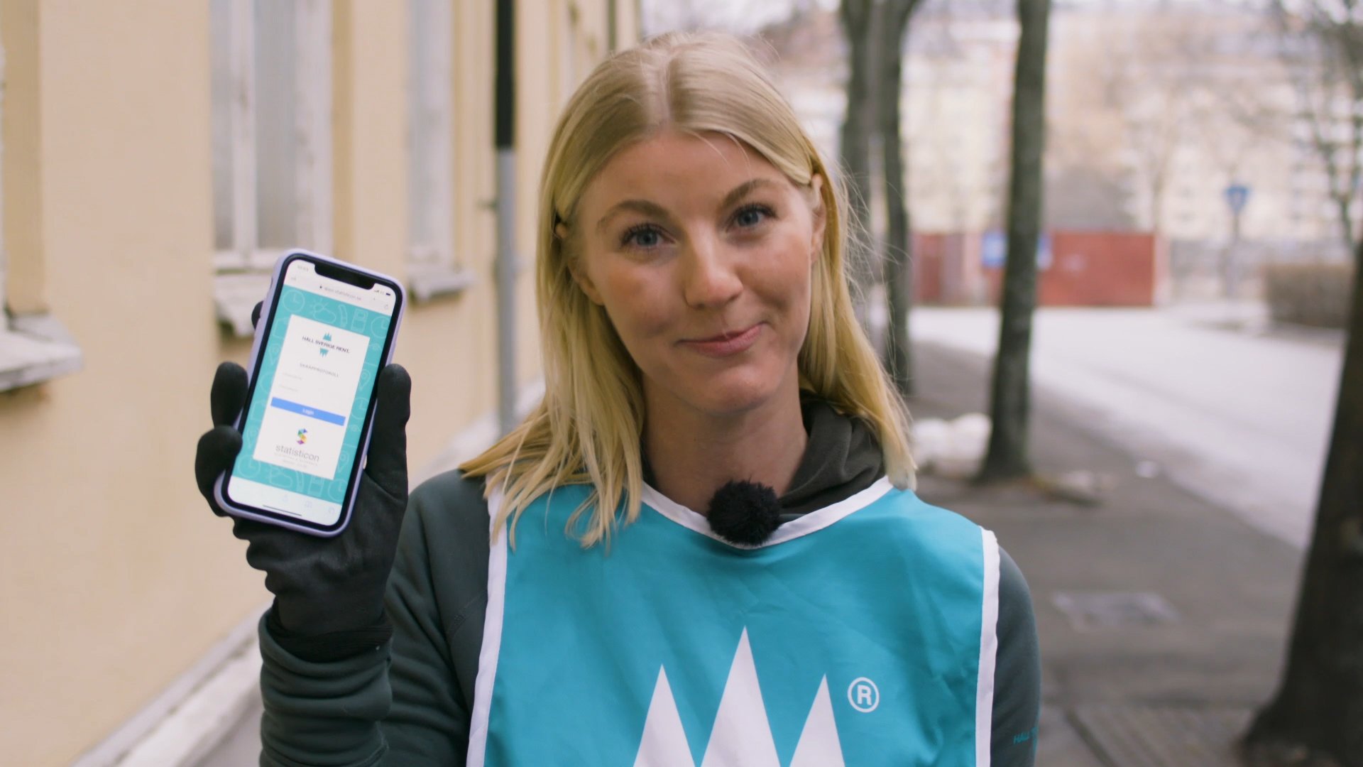 Mobiltelefon under skräpmätning